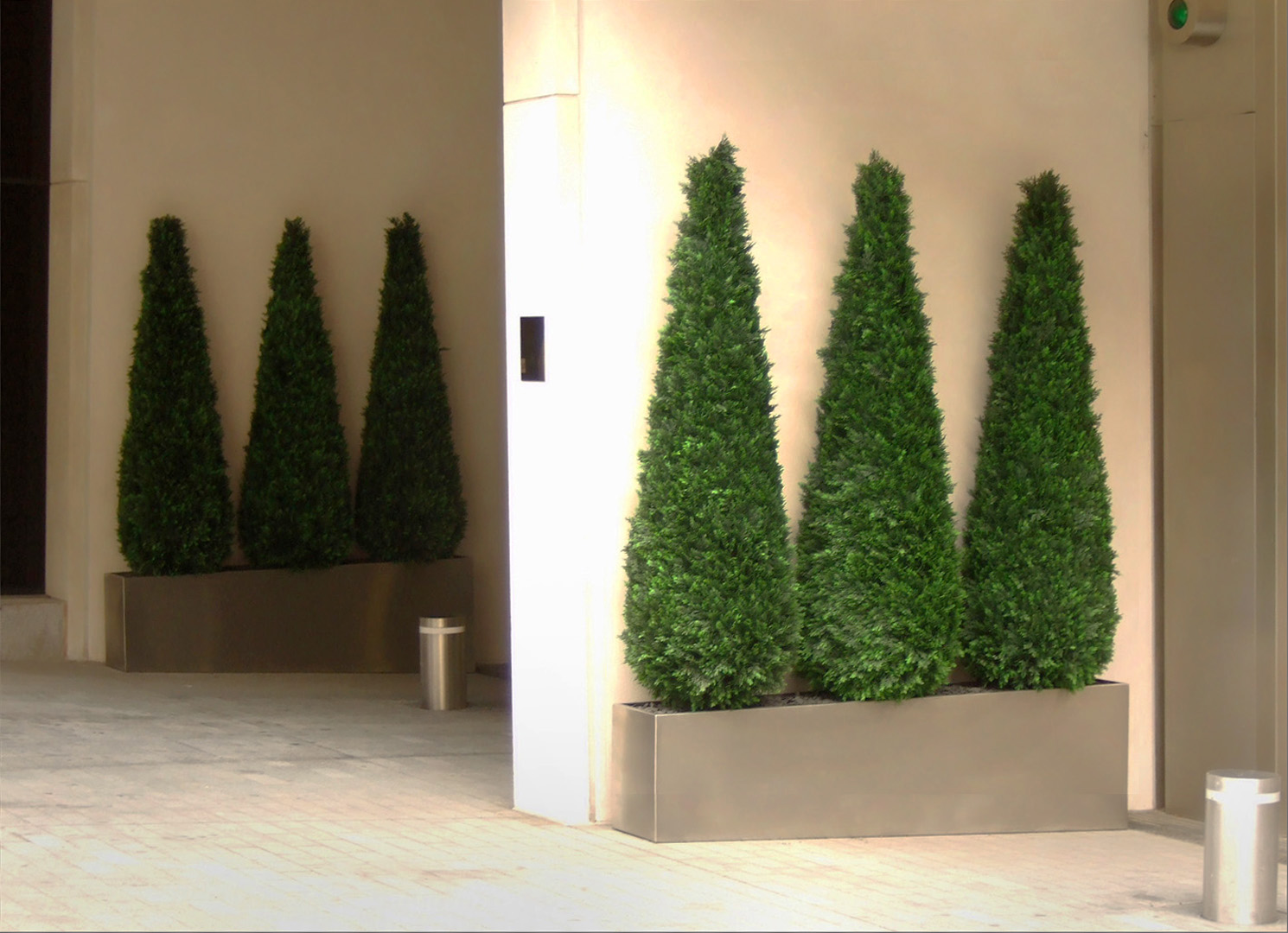 456 fake landscapes mini cypress trees 180cm One Hyde Park