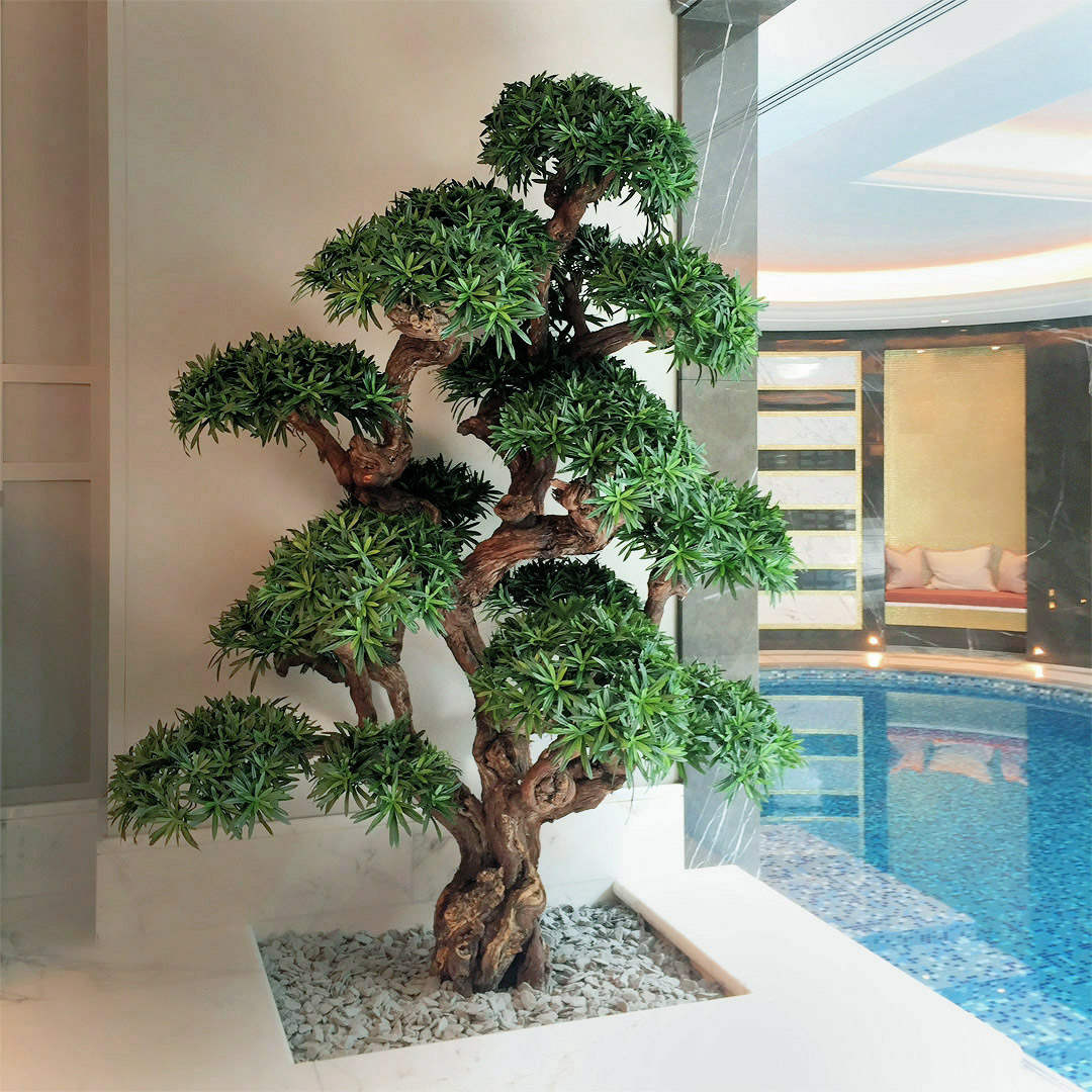 Bonsai Alert With Added Cloud Tree Elements And A Decent 180cm Tall There S Probably A Japanese Word For Big Bonsai How About Big Bonsai Ed This Is With A Podocarpus Leaf Built